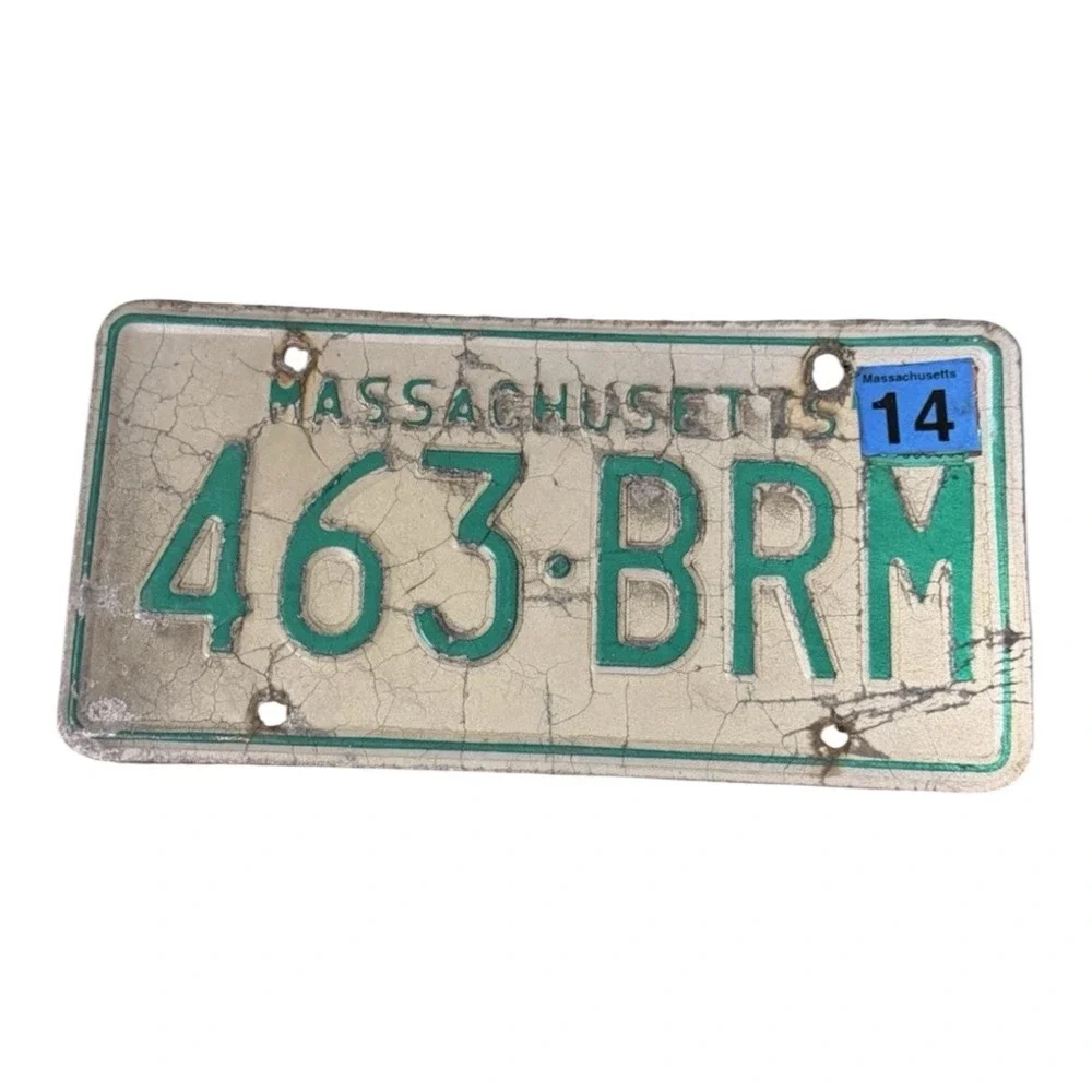 Massachusetts license plate